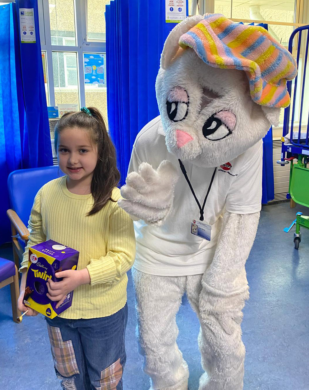 Easter Eggs delivered to Royal Berkshire Hospital by Swift Couriers
