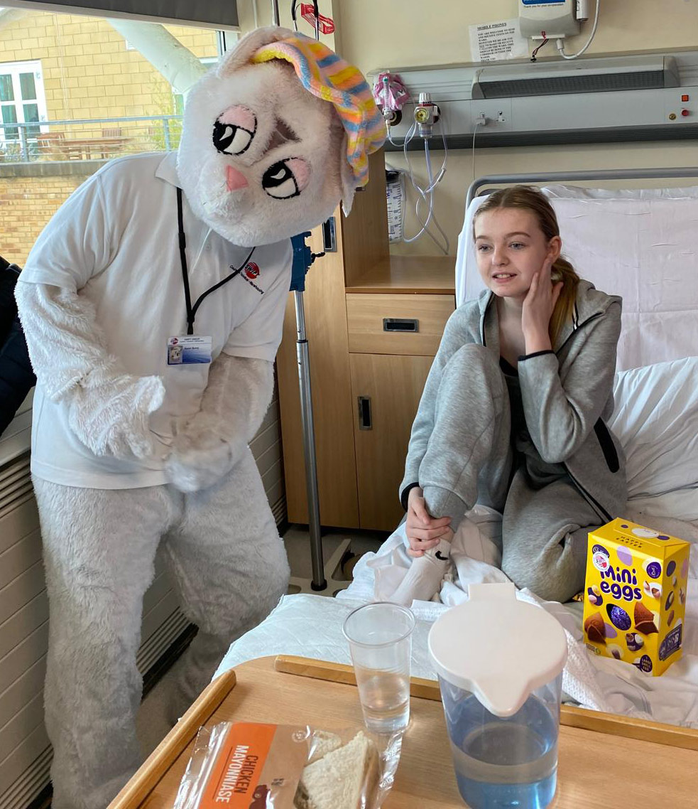 Easter Eggs delivered to Royal Berkshire Hospital by Swift Couriers